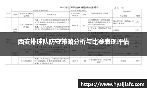 西安排球队防守策略分析与比赛表现评估